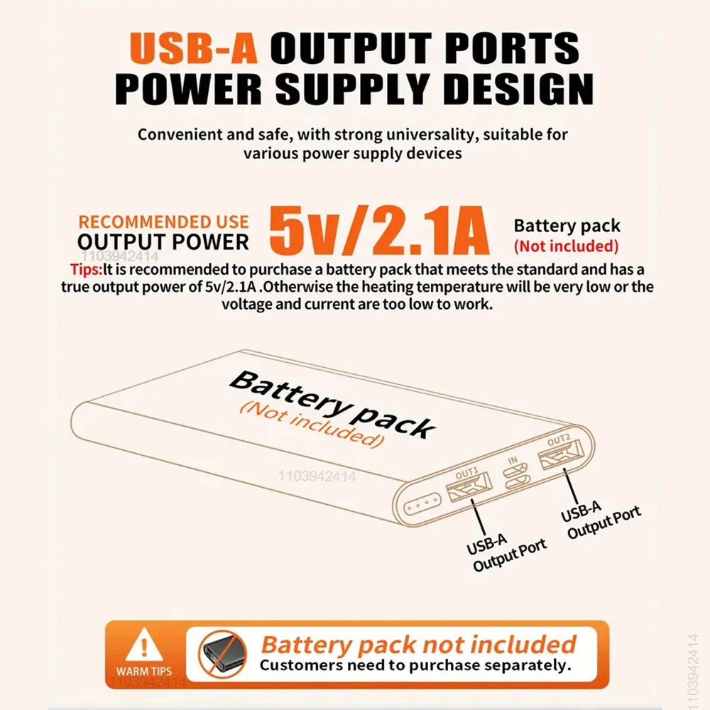 Heated winter Jacket